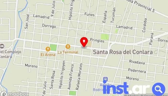 Brujas -  Mapa - Santa Rosa del Conlara