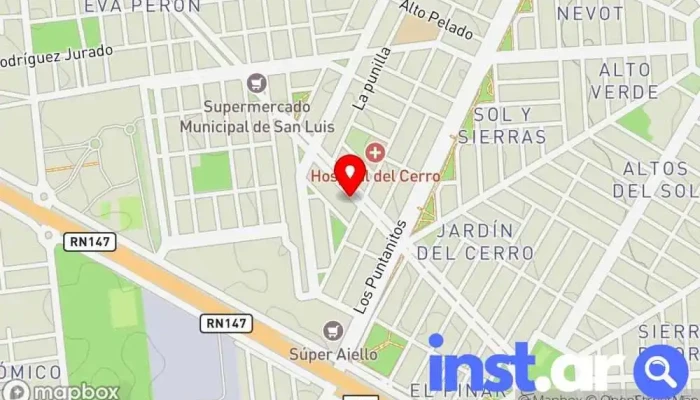 mapa de Cherry Diseños Diseñador gráfico en San Luis