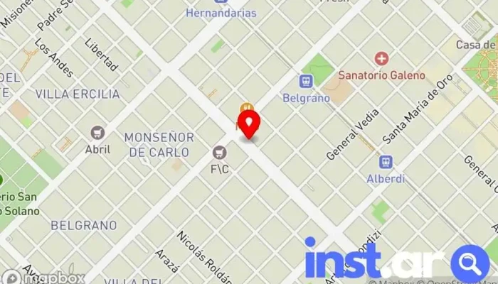 Circulo De Suboficiales De La Fuerza Aerea Argentina -  Mapa - Resistencia