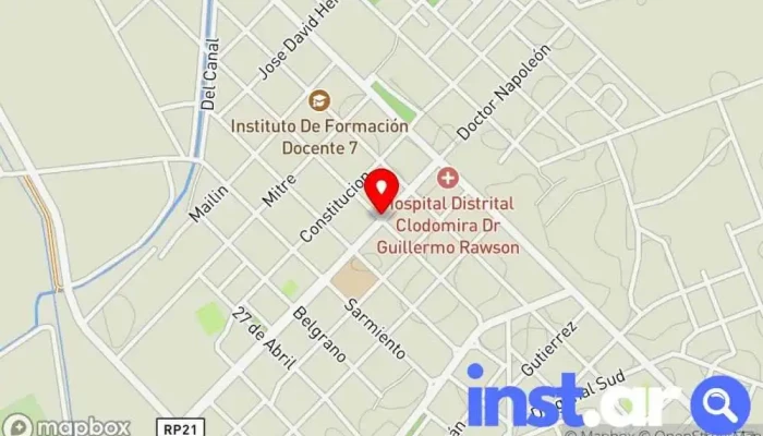 mapa de Clodomira  en Clodomira