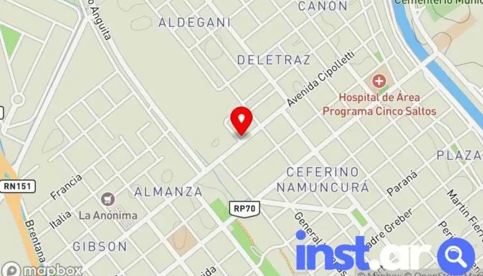 Cooperativa Obrera -  Mapa - Cinco Saltos