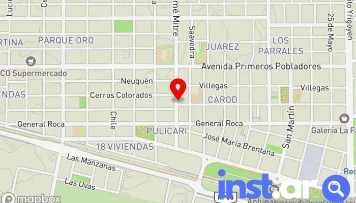 Cooperativa Obrera -  Mapa - Gral. Fernandez Oro
