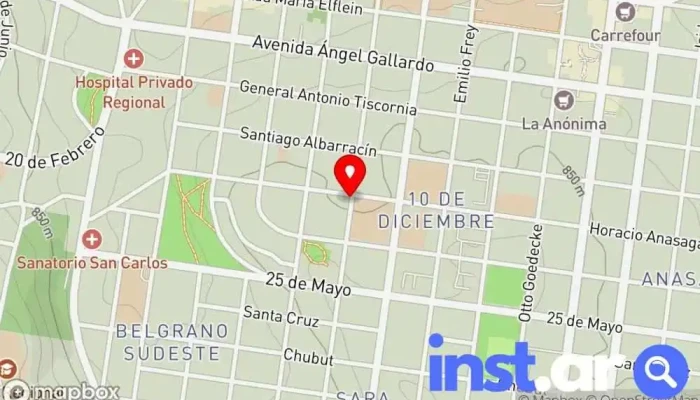 Hora Libre -  Mapa - San Carlos de Bariloche
