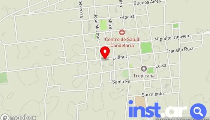 mapa de Kiosco luisiana Quiosco en Candelaria