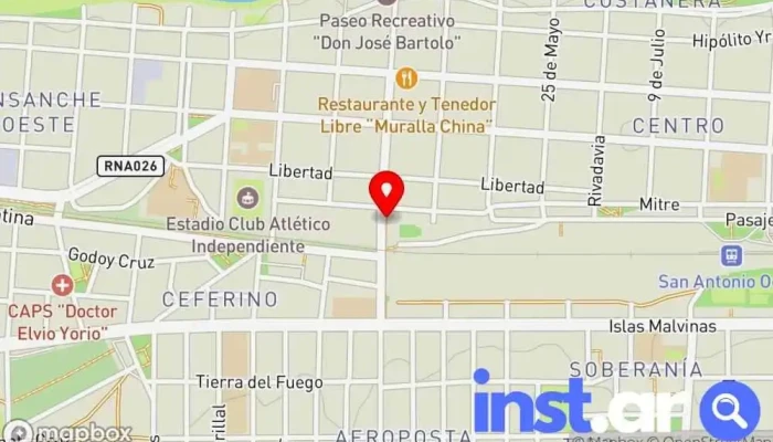Kiosko Corazona -  Mapa - San Antonio Oeste