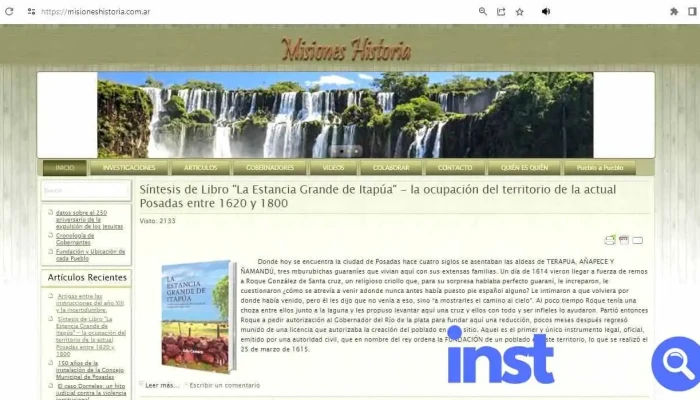 Misiones Historia Revista - Posadas