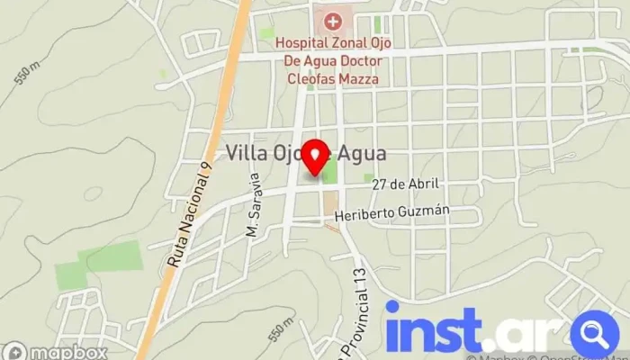 mapa de Punto de Encuentro Bar en Villa Ojo de Agua