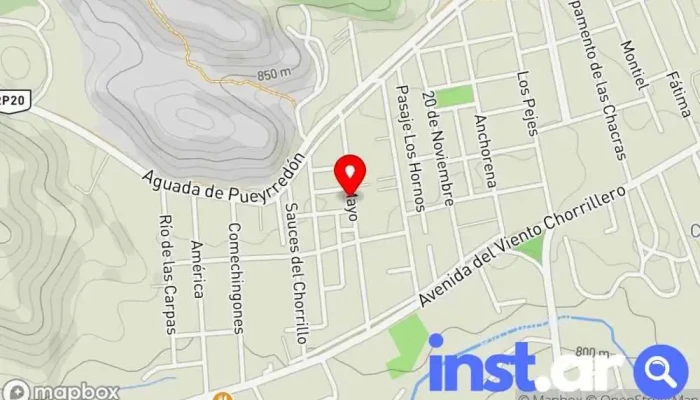 mapa de Revista cultural El Viento Atracción turística en Juana Koslay